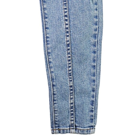 Revice Revolve High Rise Rib Cage Two Panel Skinny Distressed Jean Acid Wash, 25 - Picture 4 of 8